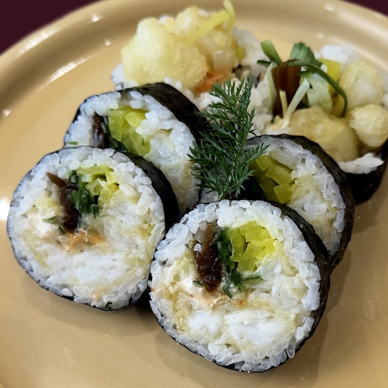 Futomaki: hirame tempura