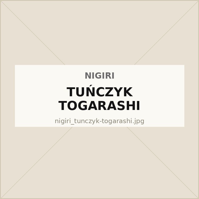 Nigiri: tuńczyk togarashi